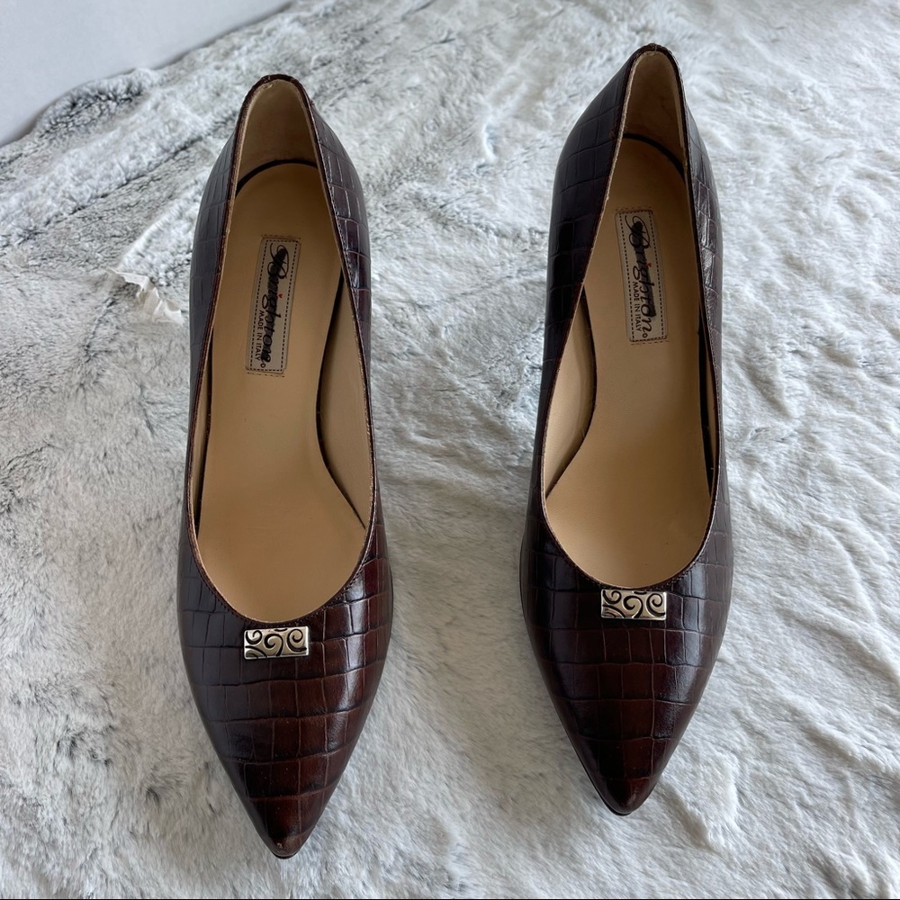New Brighton Crocodile Style Hi Heels Lady’s Shoes size 8 - Picture 4 of 16